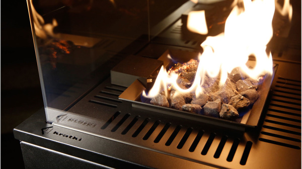 Kratki PATIO MINI/G31/37MBAR/B - белое стекло, с пультом ДУ